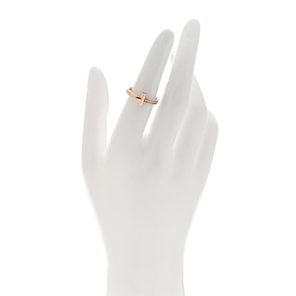 Tiffany 18K Rose Gold Diamond 2.5mm T T1 Ring 50 5.5 2 of 5