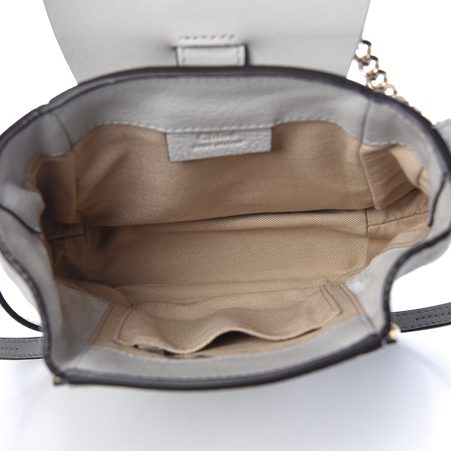 Chloe Suede Calfskin Mini Faye Backpack Airy Grey 5 of 10