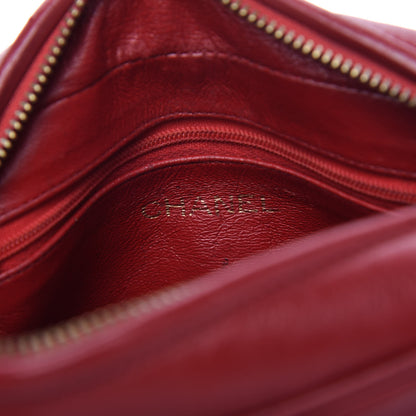Chanel Lambskin Quilted Tassel Camera Case Red 8 of 11