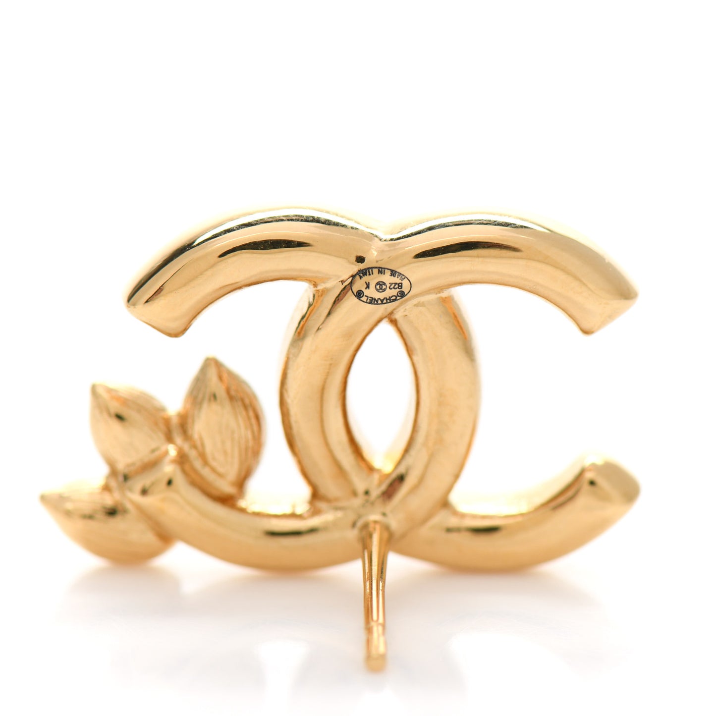 Crystal Wheat CC Earrings Gold