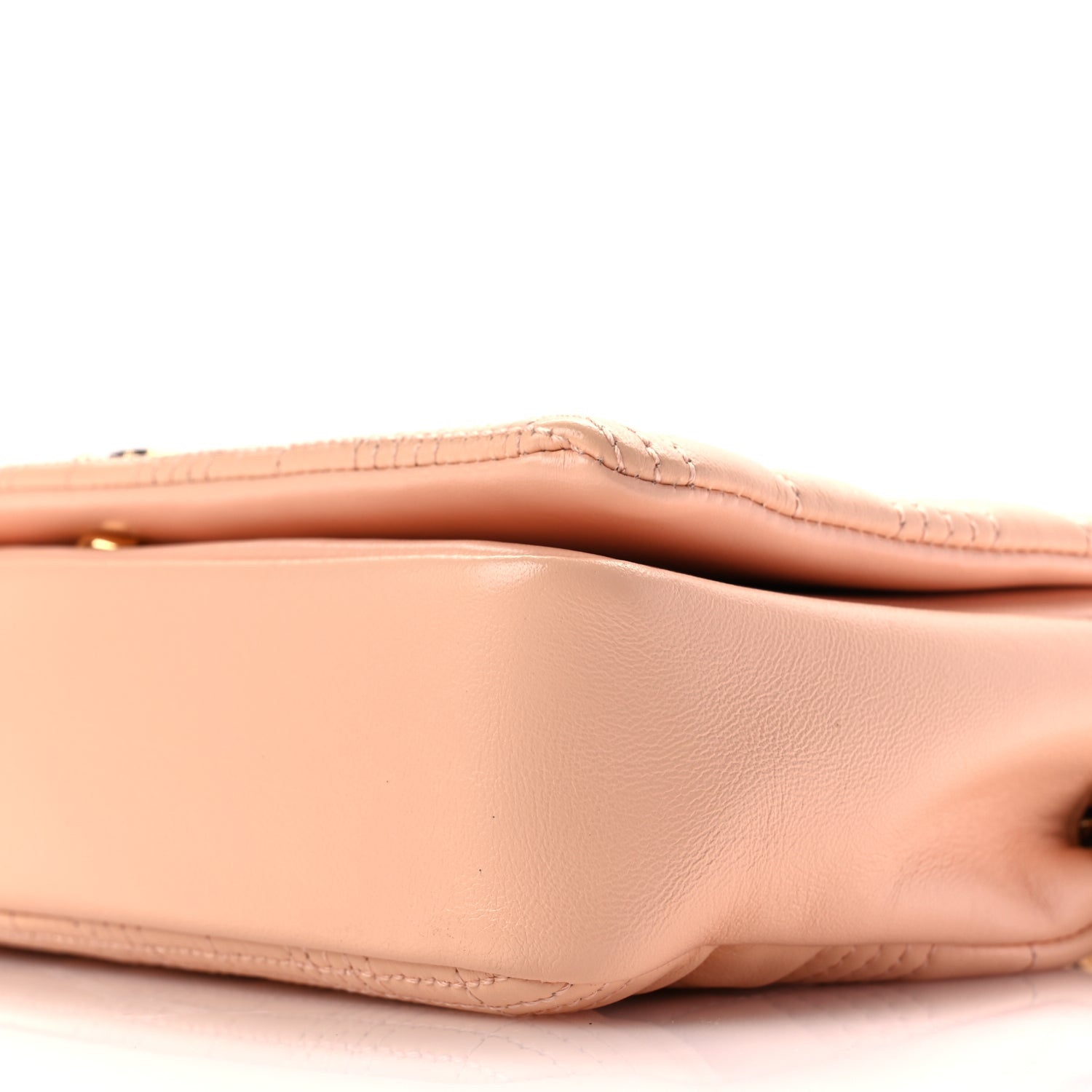 Burberry Lambskin Quilted Small Lola Bag Peach 8 of 8