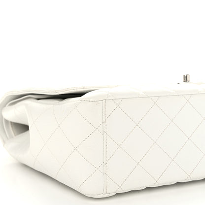 Chanel Caviar Quilted Maxi Double Flap White 9 of 12