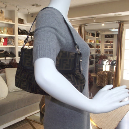 Fendi Zucca Chef Shoulder Bag Tobacco 2 of 11