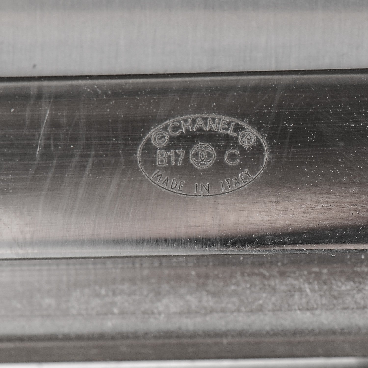 Chanel Canvas Pearl Enamel CC Cuff Green 5 of 5