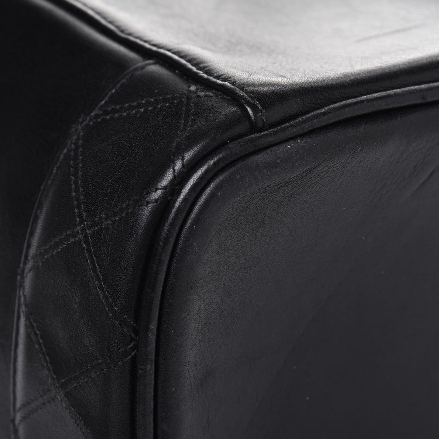 Lambskin Vanity Cosmetic Case Black