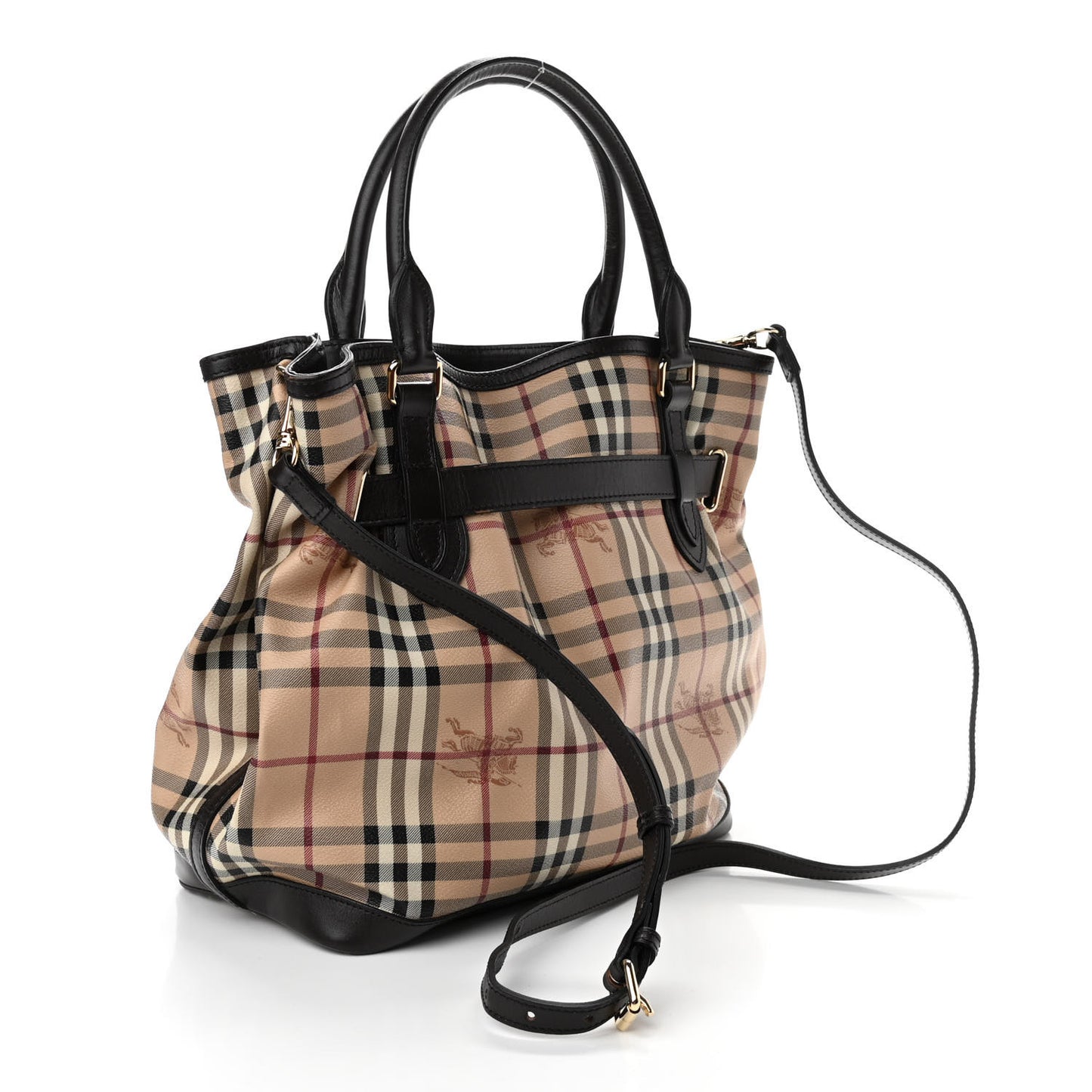 Haymarket Check Medium Golderton Tote Chocolate