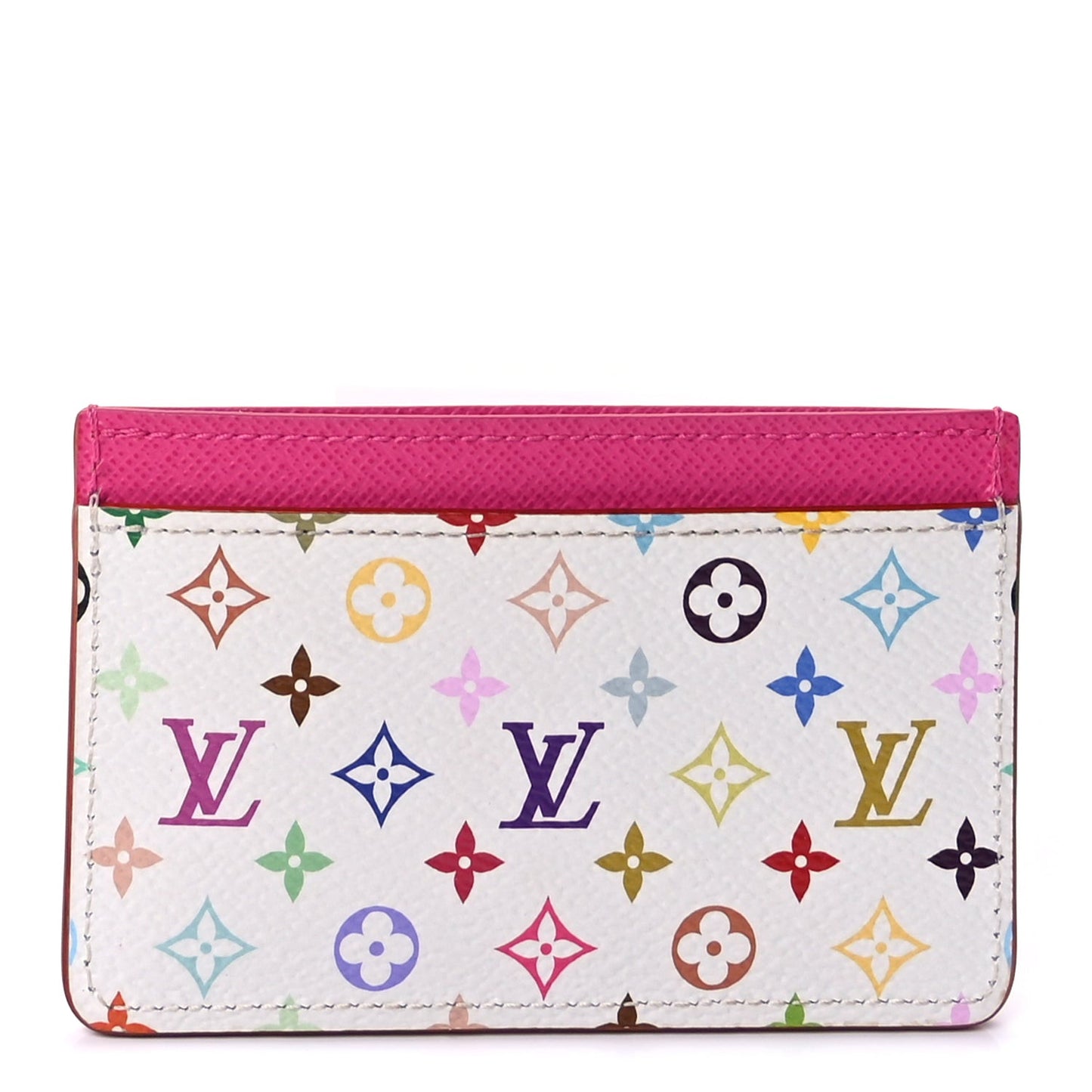 LV X TM Monogram Multicolor Card Holder Kawaii Pink