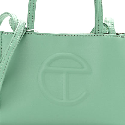 Telfar Vegan Leather Small Shopping Bag Sage 8 of 10