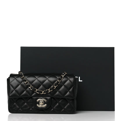 Chanel Lambskin Quilted Mini Rectangular Flap Black 11 of 11