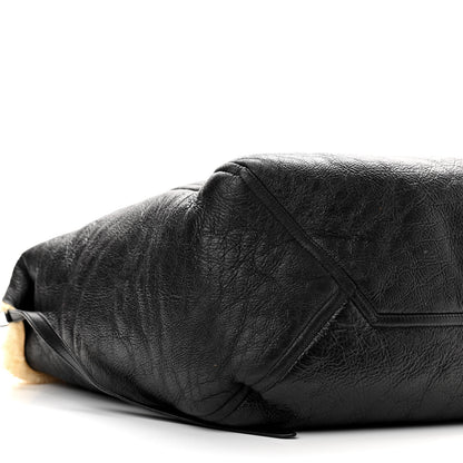 Celine Calfskin Shearling Phantom Cabas Reversible Tote 8 of 9