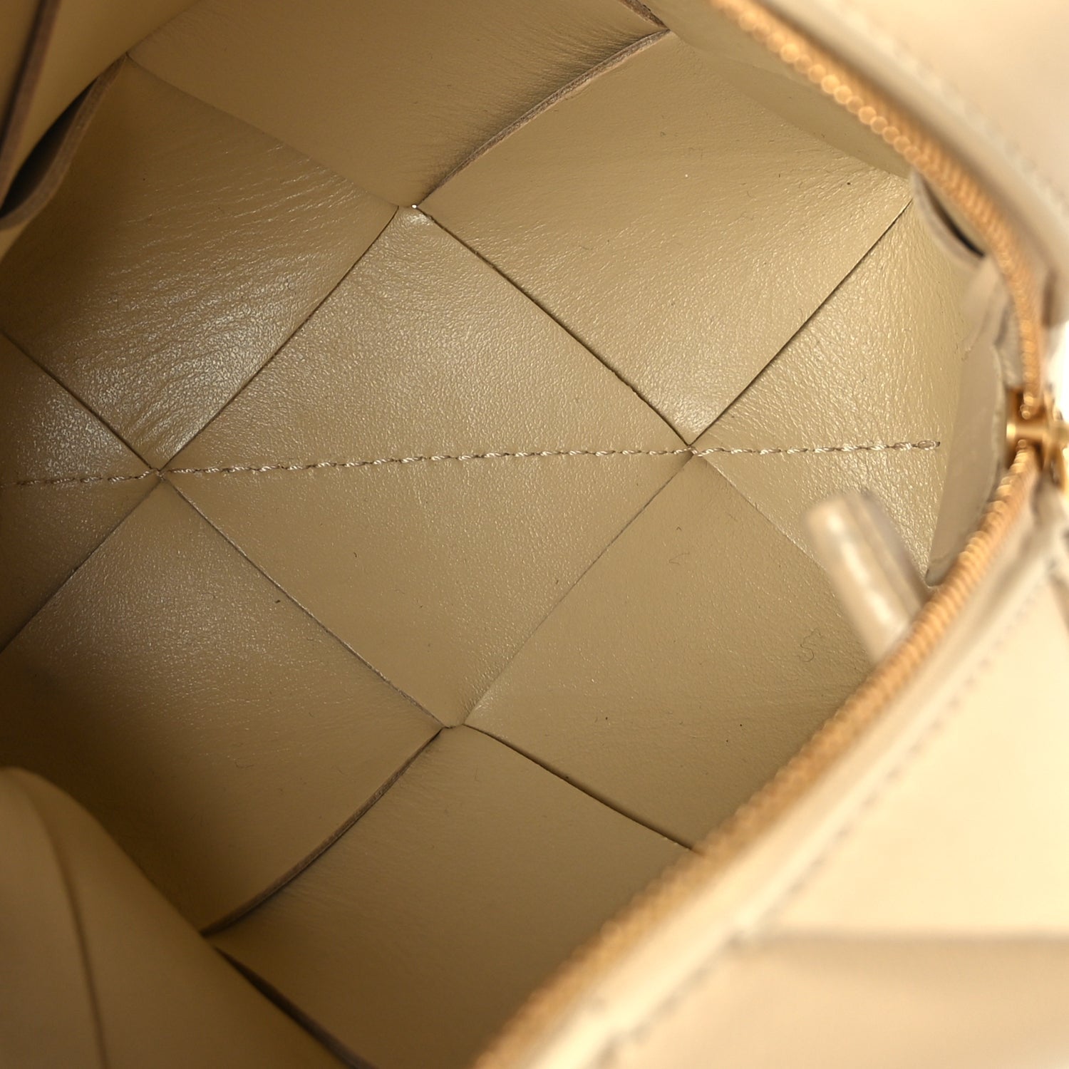 Bottega Veneta Lambskin Maxi Intrecciato Mini Cassette Camera Bag  Porridge 4 of 8