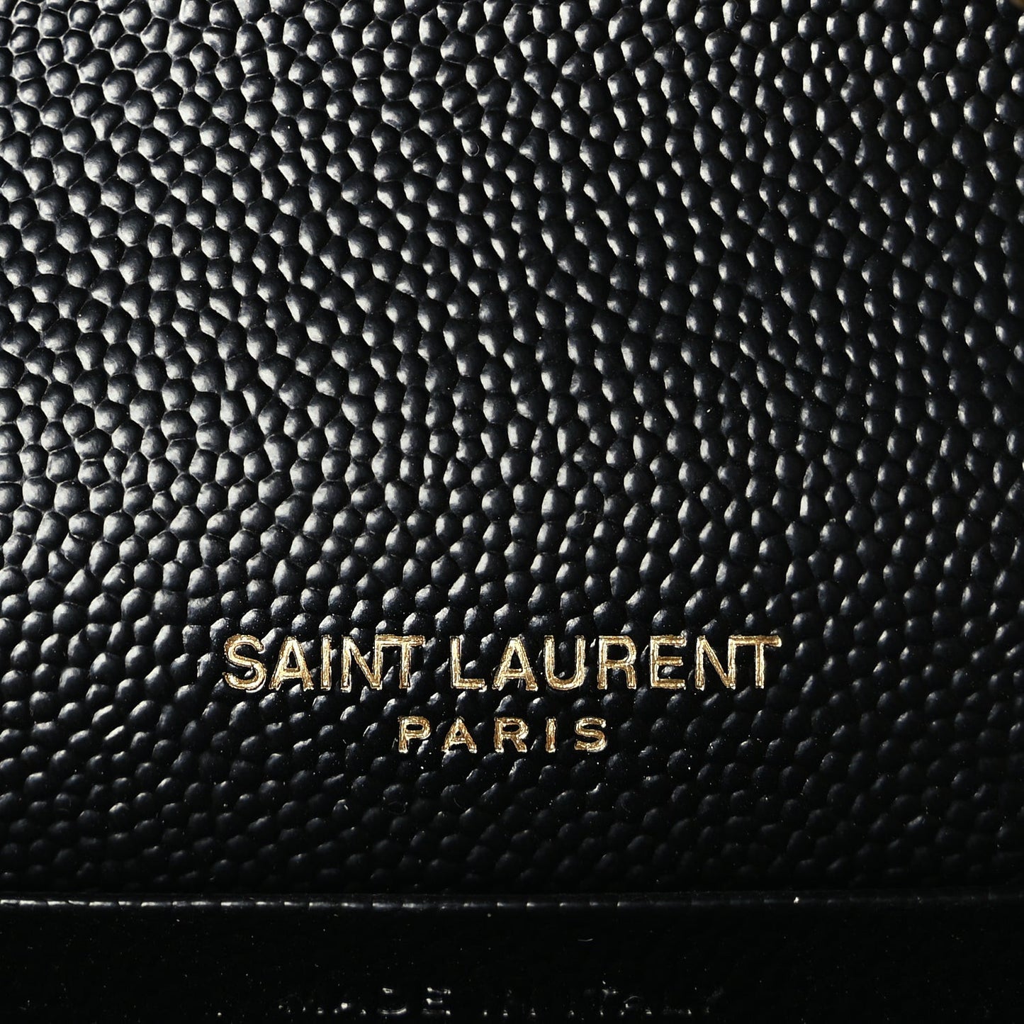 Grain De Poudre Matelasse Chevron Monogram Chain Wallet Black