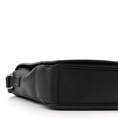 Burberry Grainy Calfskin Embossed Bruno Messenger Black 7 of 8