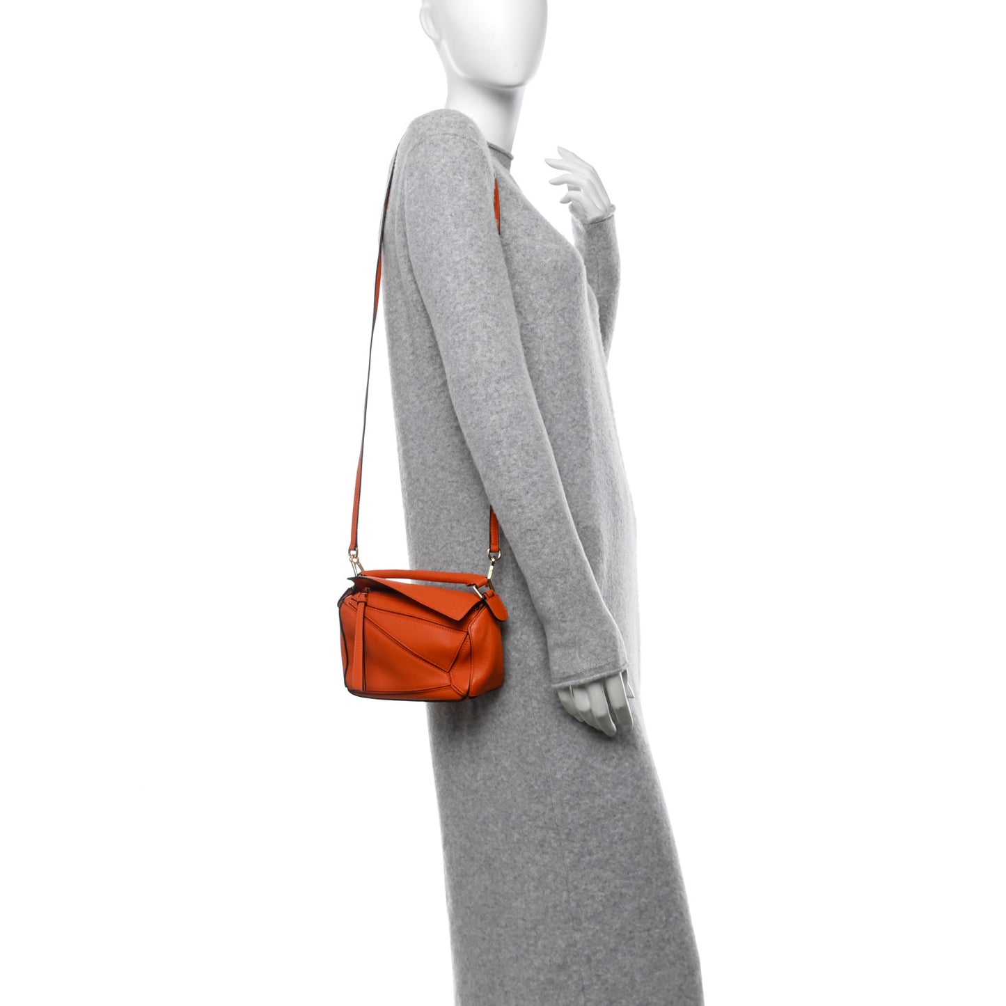 Calfskin Mini Puzzle Bag Orange