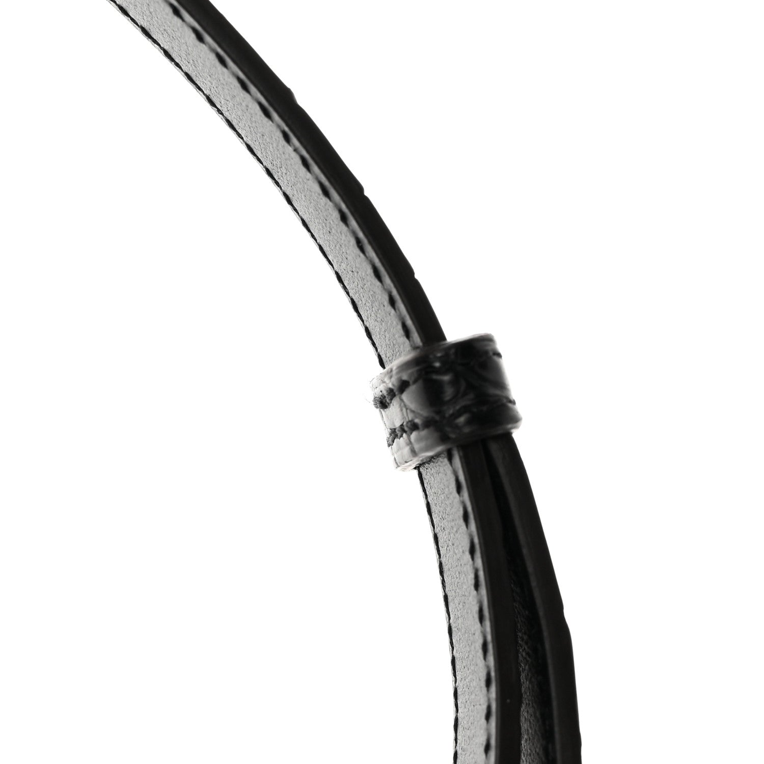 Hermes Matte Alligator Kelly Belt Black 5 of 5