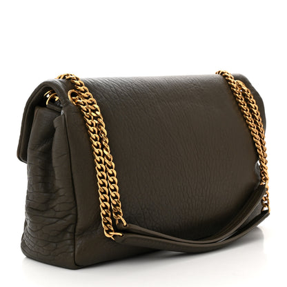 Saint Laurent Grained Lambskin Large Calypso Light Musk 3 of 11