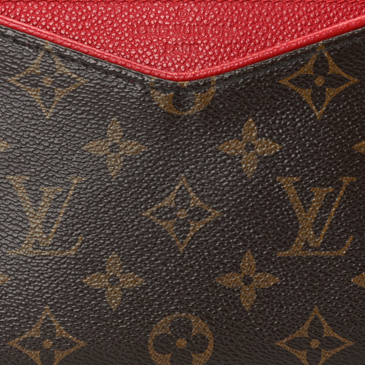 Monogram Pallas Clutch  Cherry