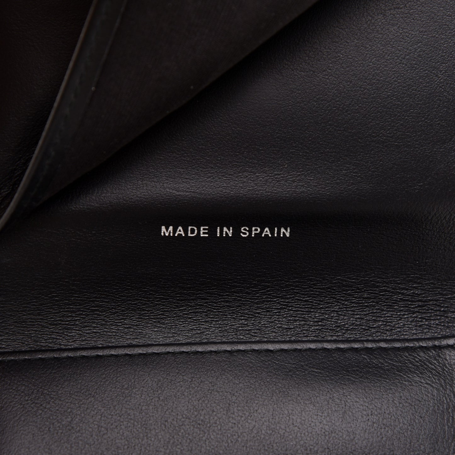 Calfskin Quilted Compact Flap Wallet So Black