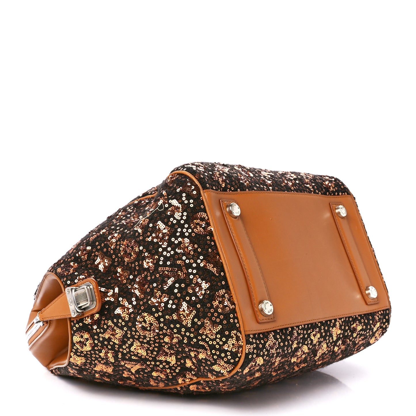 Sequin Monogram Sunshine Express North South Gold
