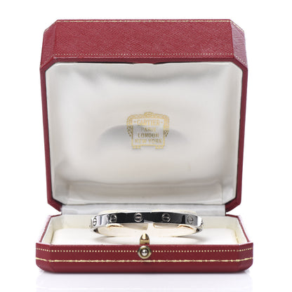 Cartier 18K White Gold LOVE Bracelet 17 7 of 7