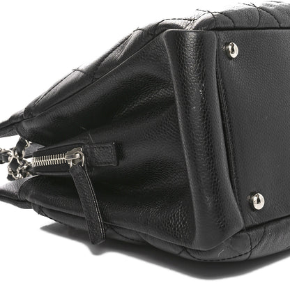 Chanel Caviar Quilted CC Timeless Soft Tote Black 9 of 10