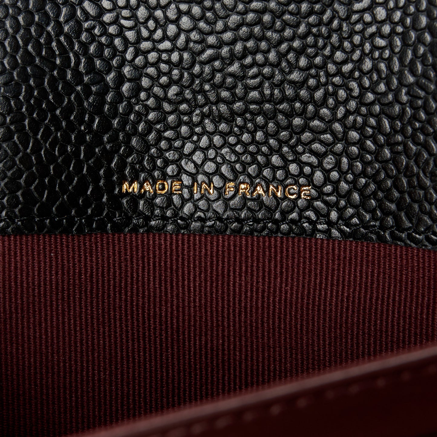 Caviar Quilted Large Gusset Flap Wallet Black