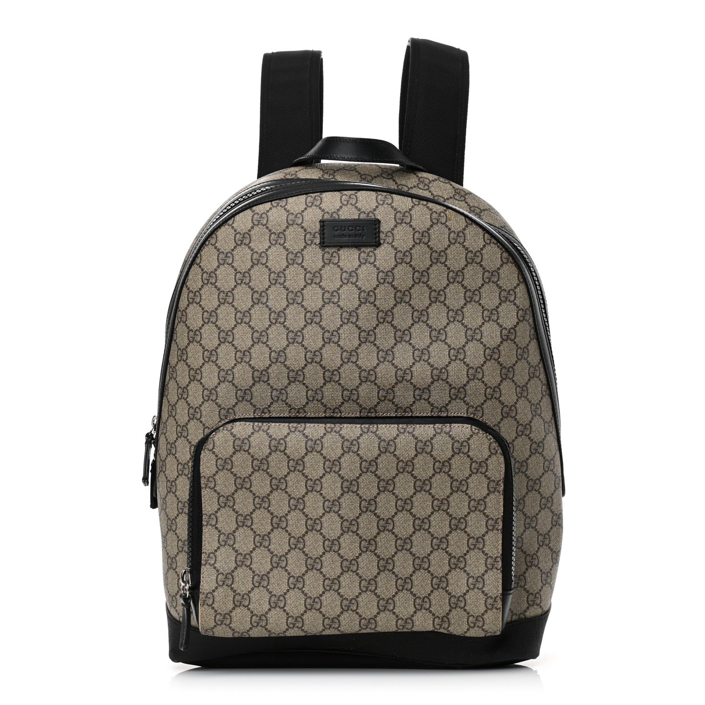 GG Supreme Monogram Medium Backpack Black
