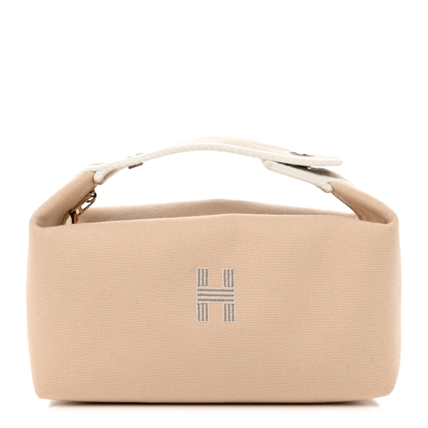Hermes Canvas Small Bride-A-Brac Pouch Natural 1 of 10