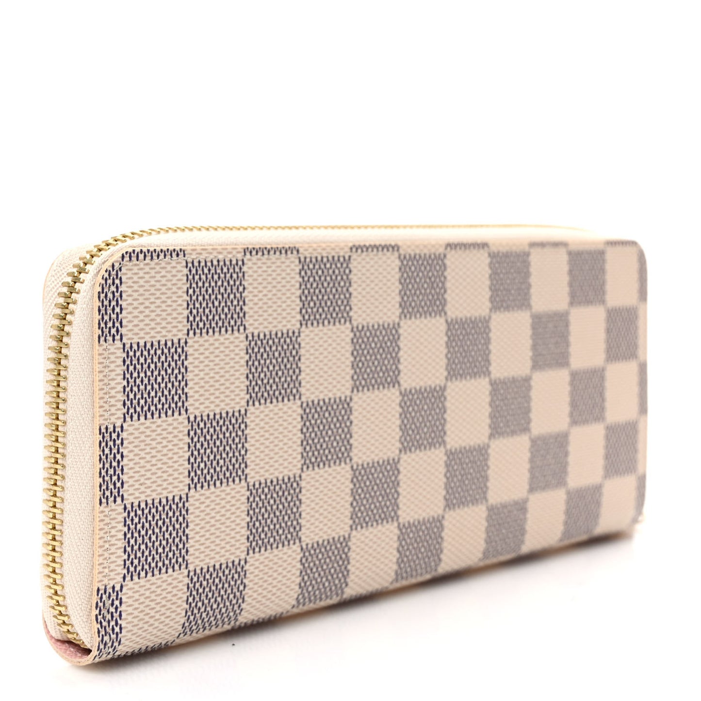 Damier Azur Clemence Wallet Rose Ballerine