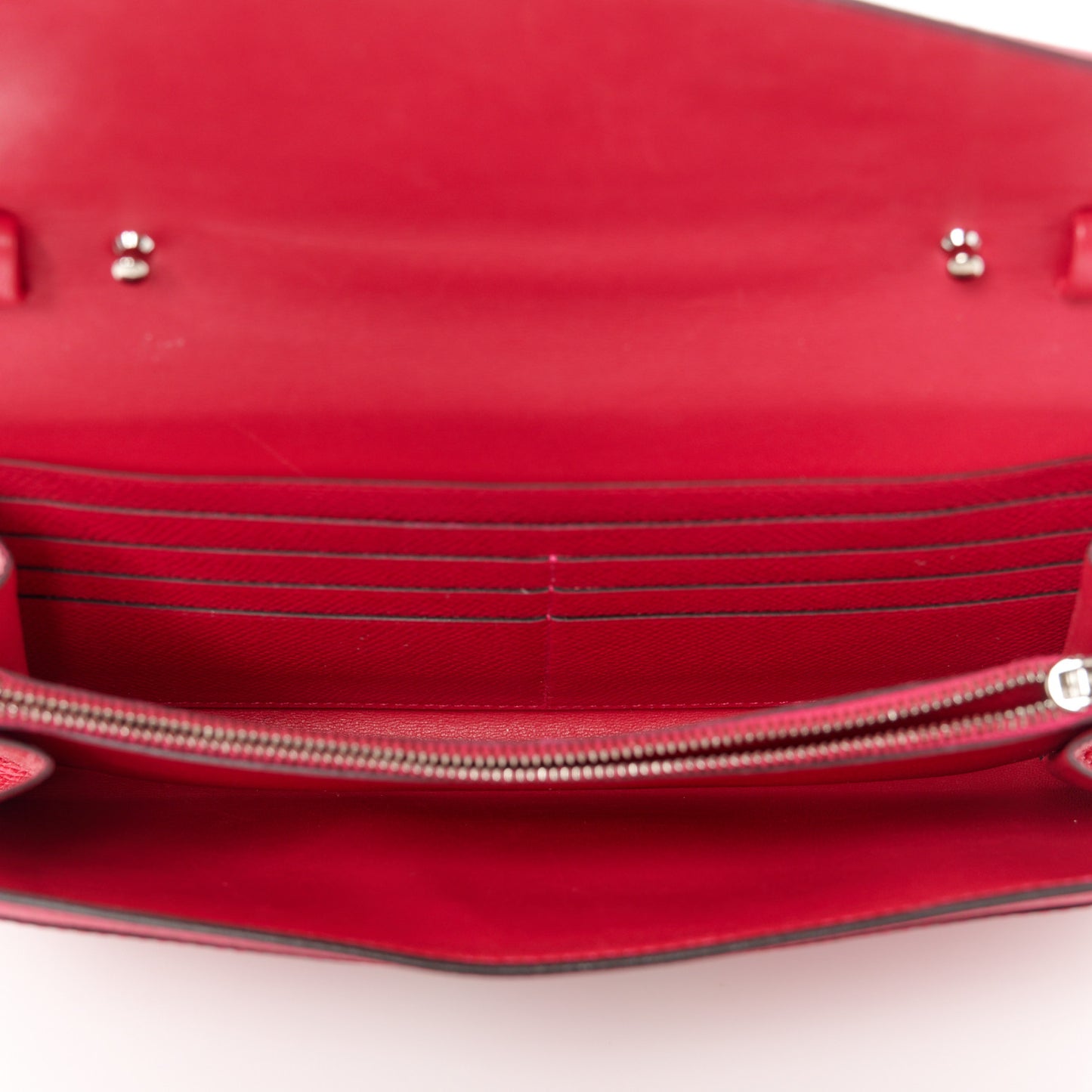 Epsom Alligator Constance Wallet To Go Rose Extreme Sable