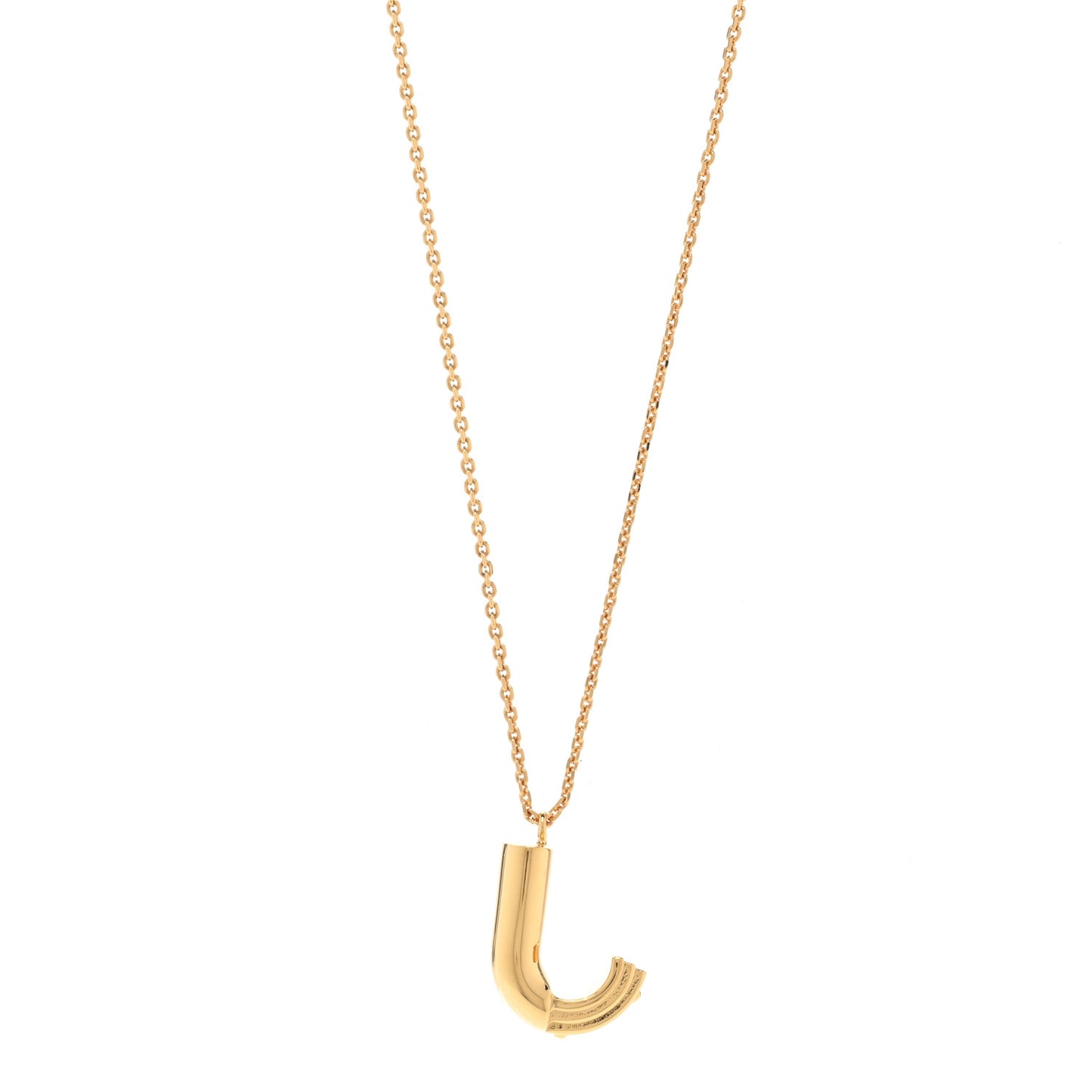 LV And Me Letter J Necklace Gold