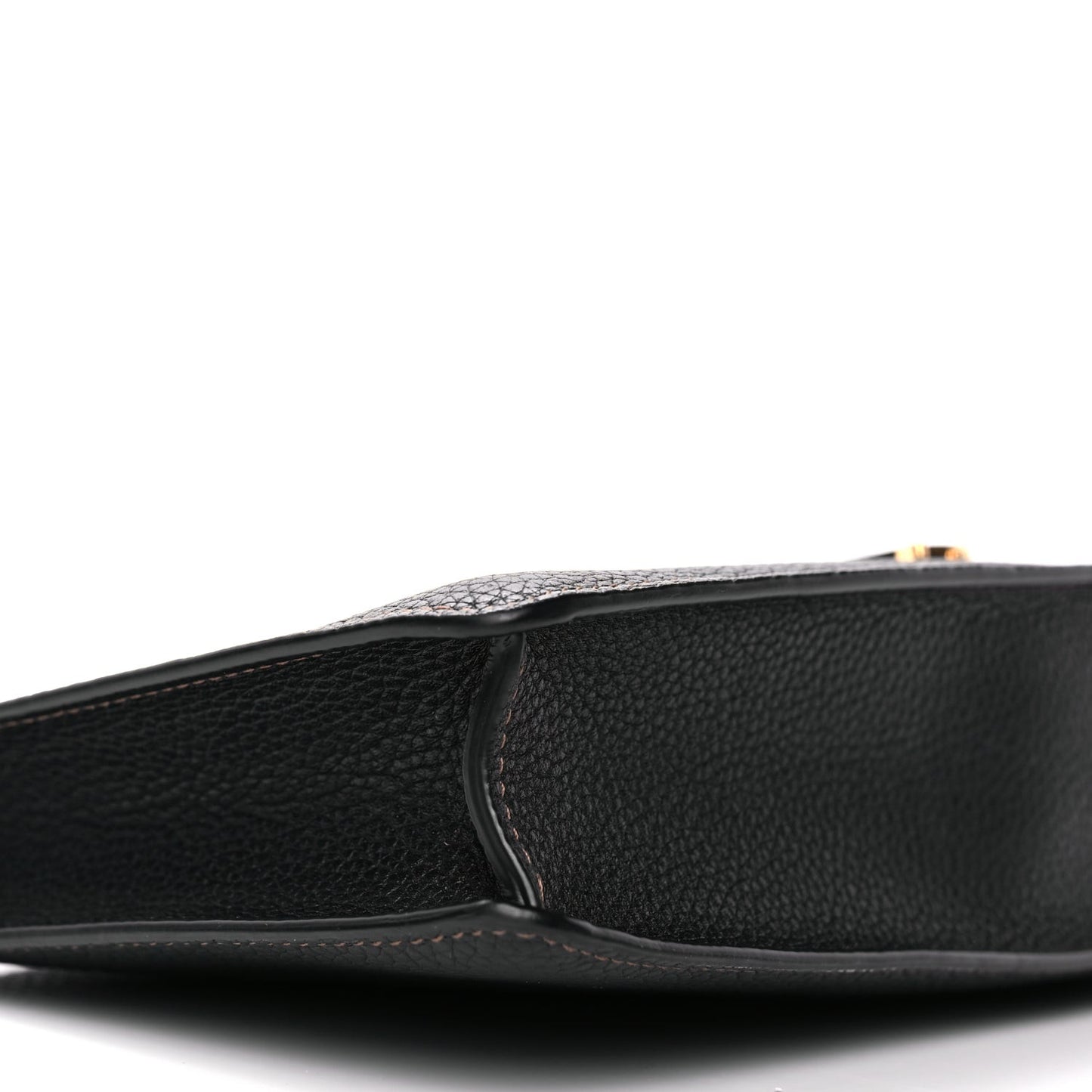 Grained Calfskin Mini TB Shoulder Pouch Black