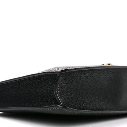 Burberry Grained Calfskin Mini TB Shoulder Pouch Black 7 of 8