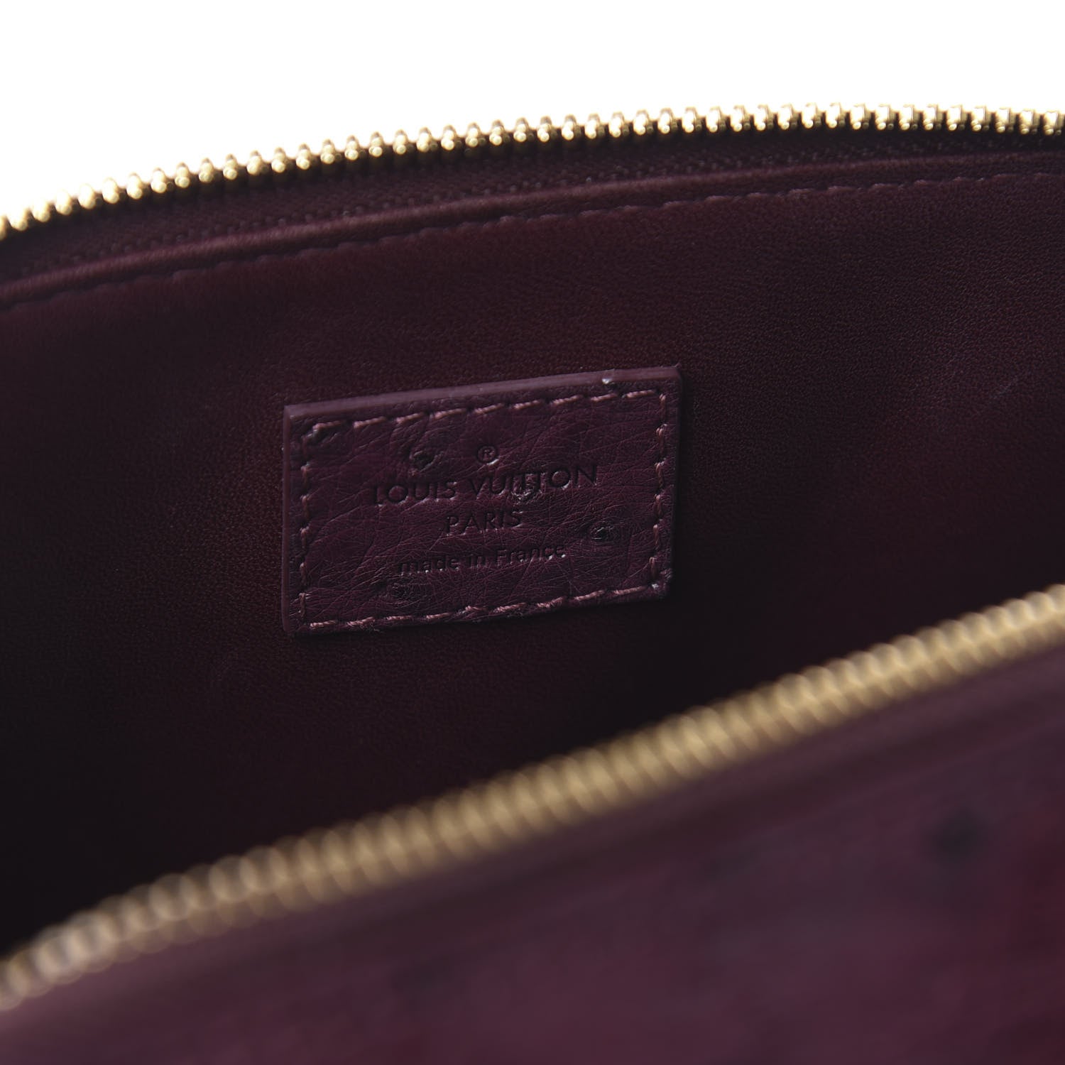 Louis Vuitton Ostrich Alma PM Prune 6 of 9