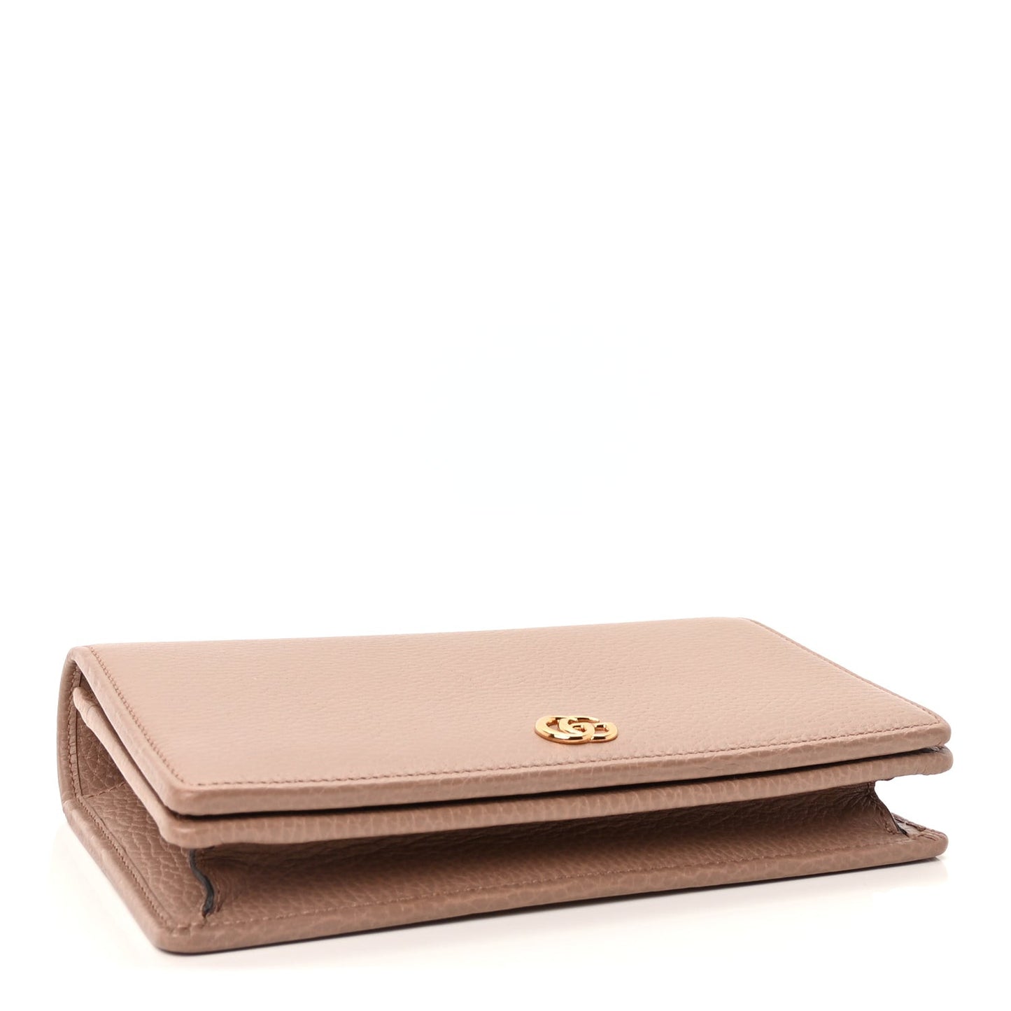 Calfskin Mini GG Marmont Chain Wallet  Porcelain Rose