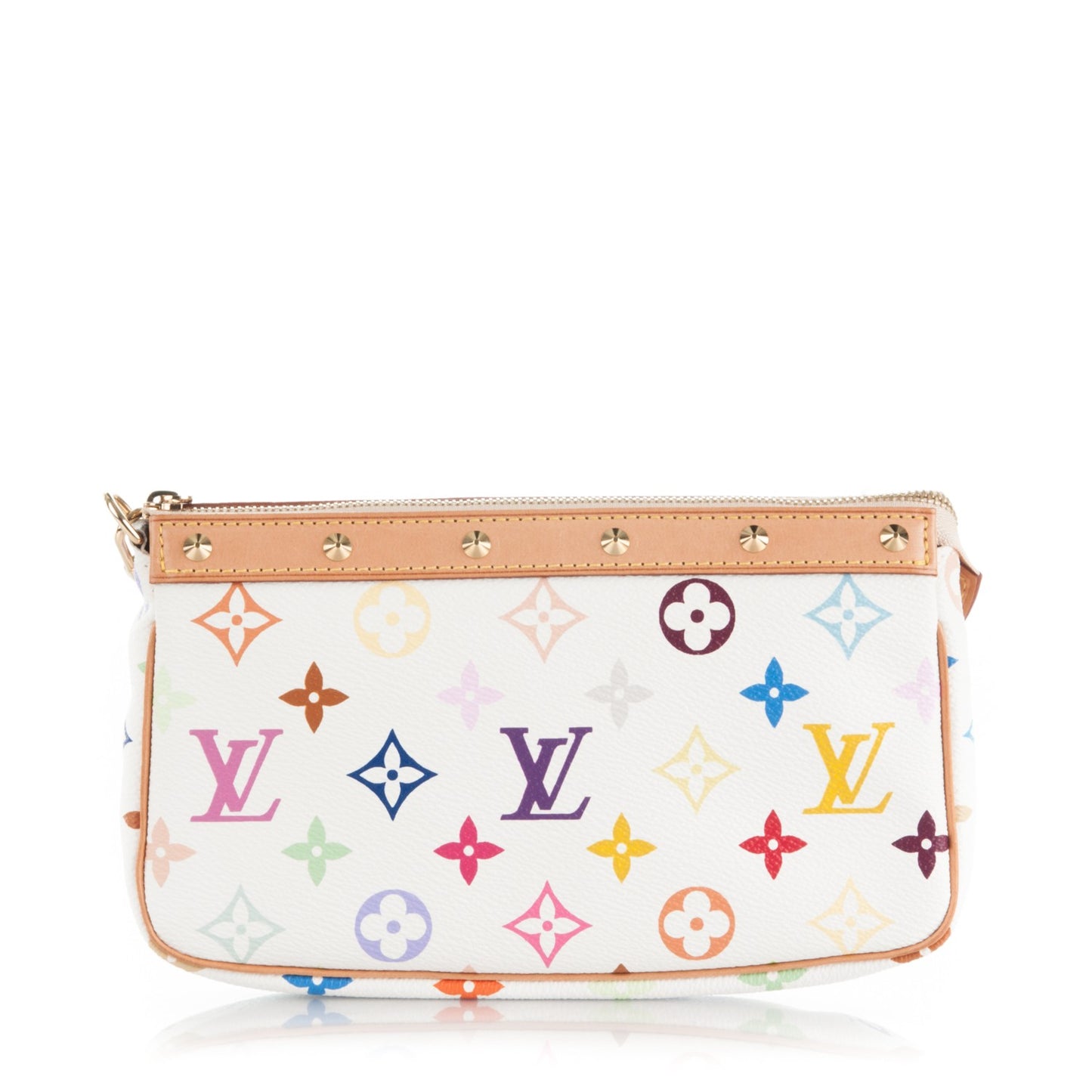 Monogram Multicolor Pochette Accessories White