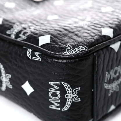 MCM Visetos Camera Crossbody Bag Black Cognac 8 of 17