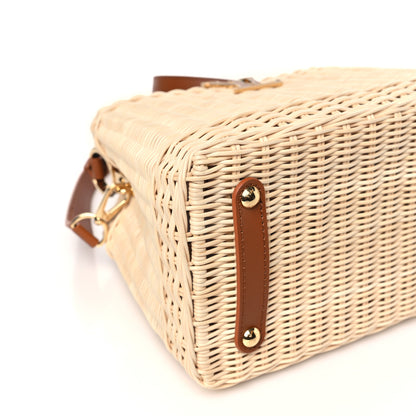 Louis Vuitton Rattan Calfskin Capucines BB Tan 8 of 10