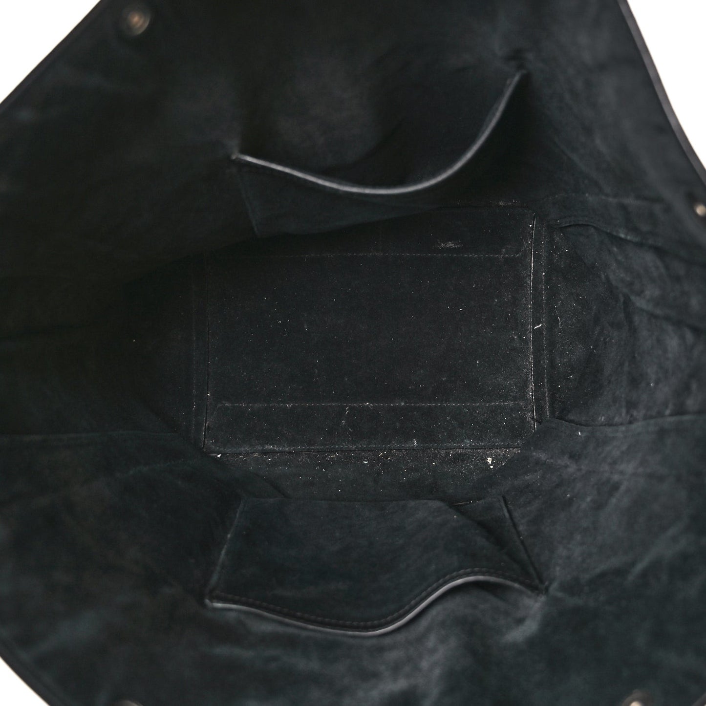 Calfskin Studded Camden Bucket Black