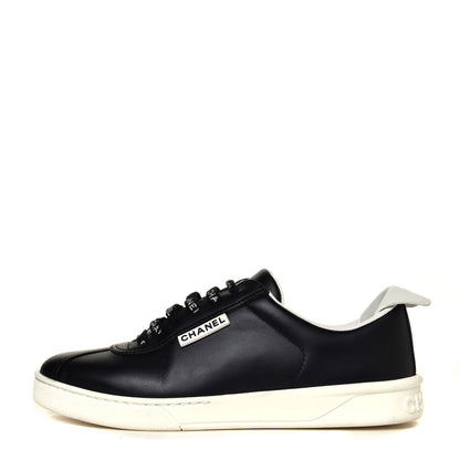 Chanel Calfskin Womens CC Sneakers 36 Black 2 of 12