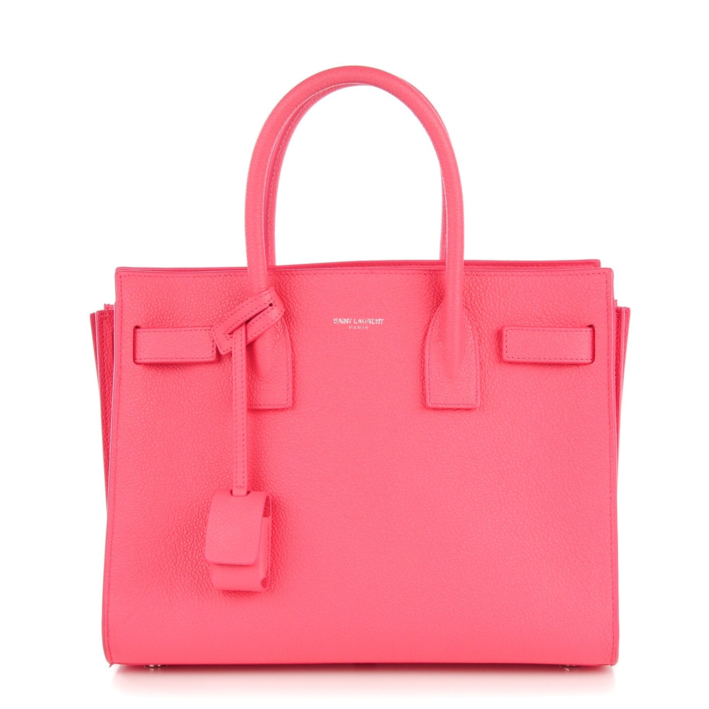 Grained Calfskin Baby Sac De Jour Rose Clair