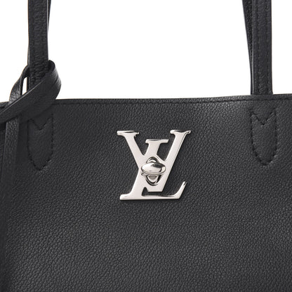 Louis Vuitton Calfskin Lockme Cabas Black 9 of 9