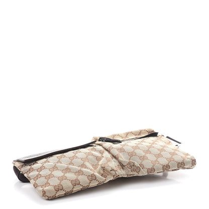 Gucci GG Monogram Double Pocket Belt Bag Dark Brown 4 of 9