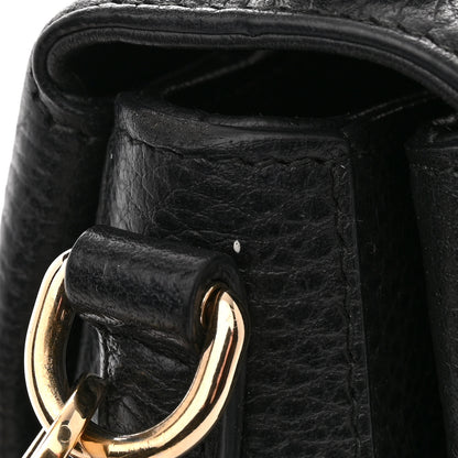 Gucci Dollar Calfskin Interlocking G Top Handle Shoulder Bag Black 12 of 12