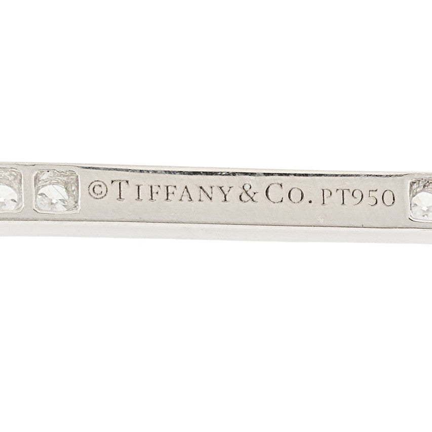 Tiffany Platinum Diamond Enchant Quatra Heart Key Pendant 4 of 5