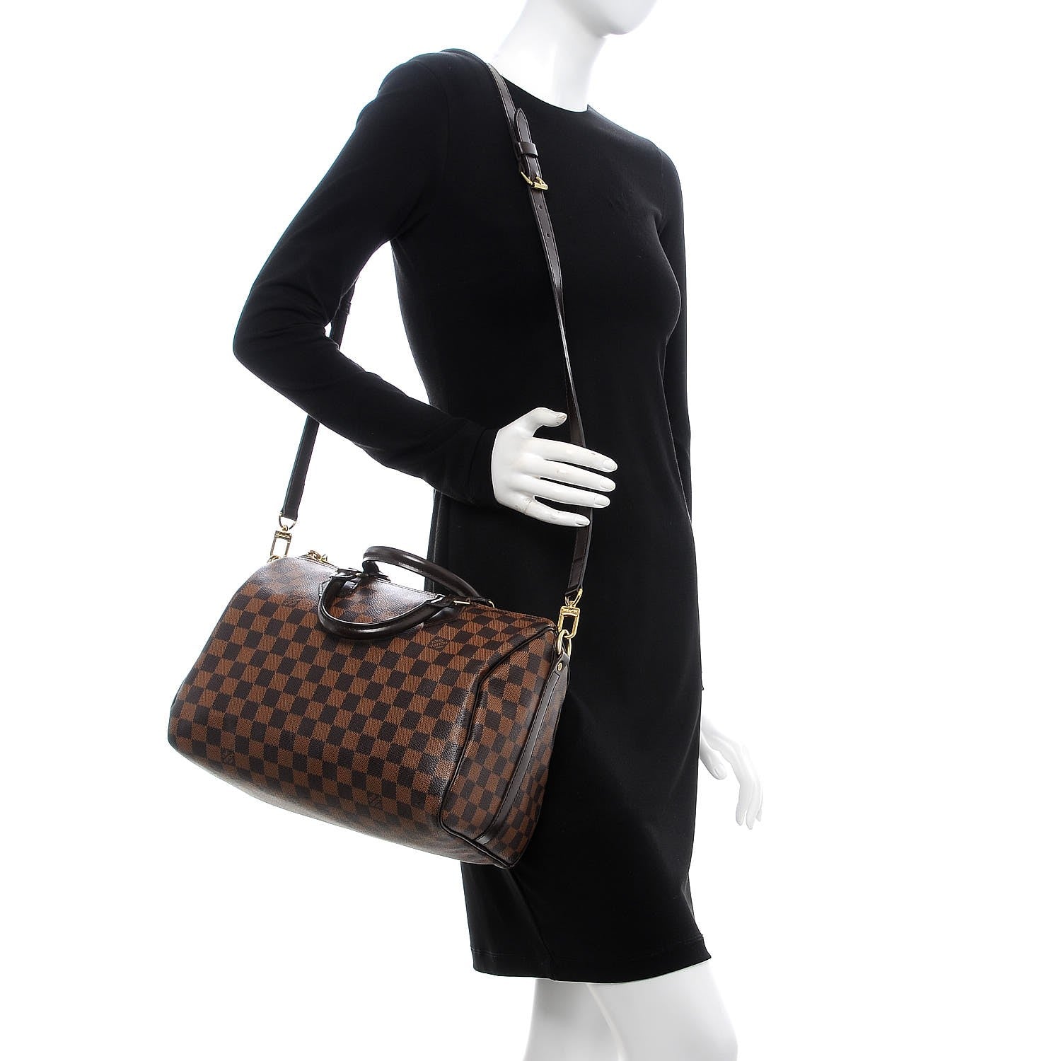 Louis Vuitton Damier Ebene Speedy Bandouliere 30 2 of 13