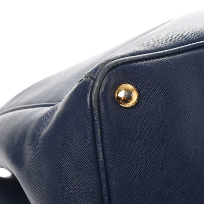 Prada Saffiano Lux Large Tote Bluette 14 of 24