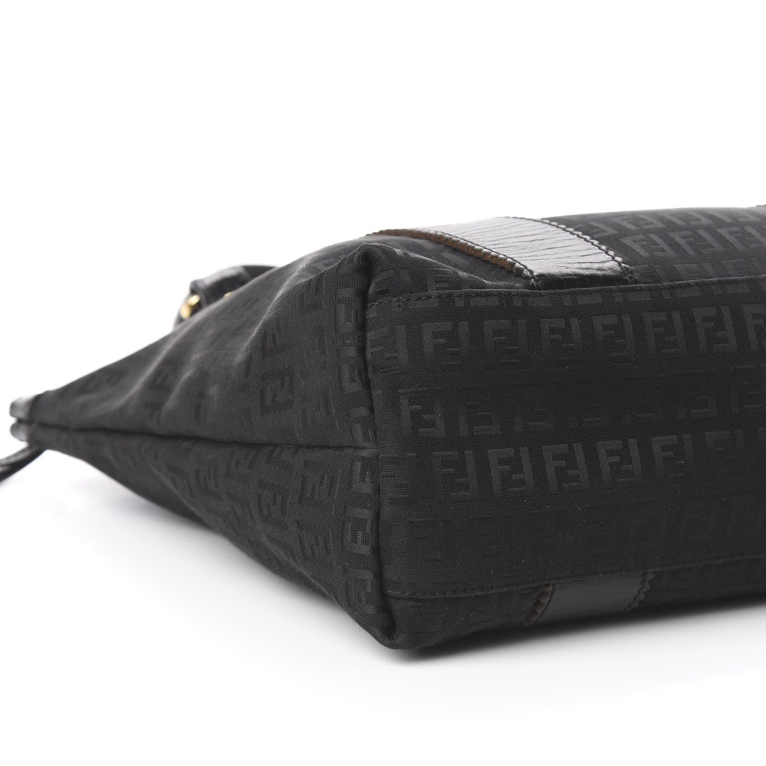 Fendi Zucchino Vitello Shopping Tote Black 7 of 8