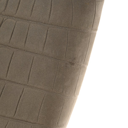 Celine Crocodile Embossed Nubuck Large Phantom Luggage Grey 13 of 15