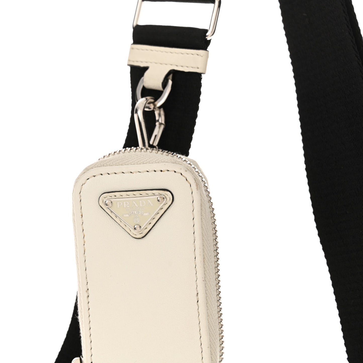 Grace Lux Triangle Shoulder Bag White